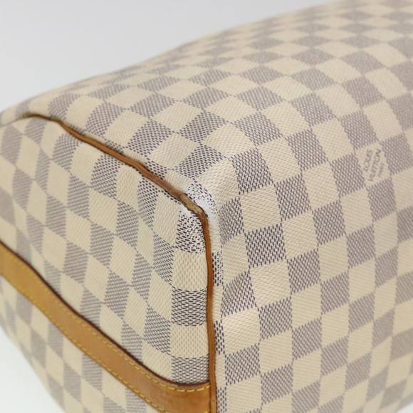 LOUIS VUITTON Damier Azur Speedy Bandouliere 35 Hand Bag N41002 LV Auth 39036 - Picture 8 of 16